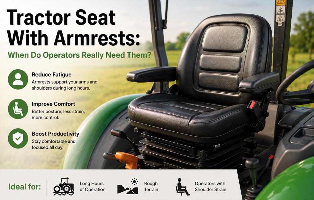 Tractor Seat With Armrests Tractor Seat With Armrests
